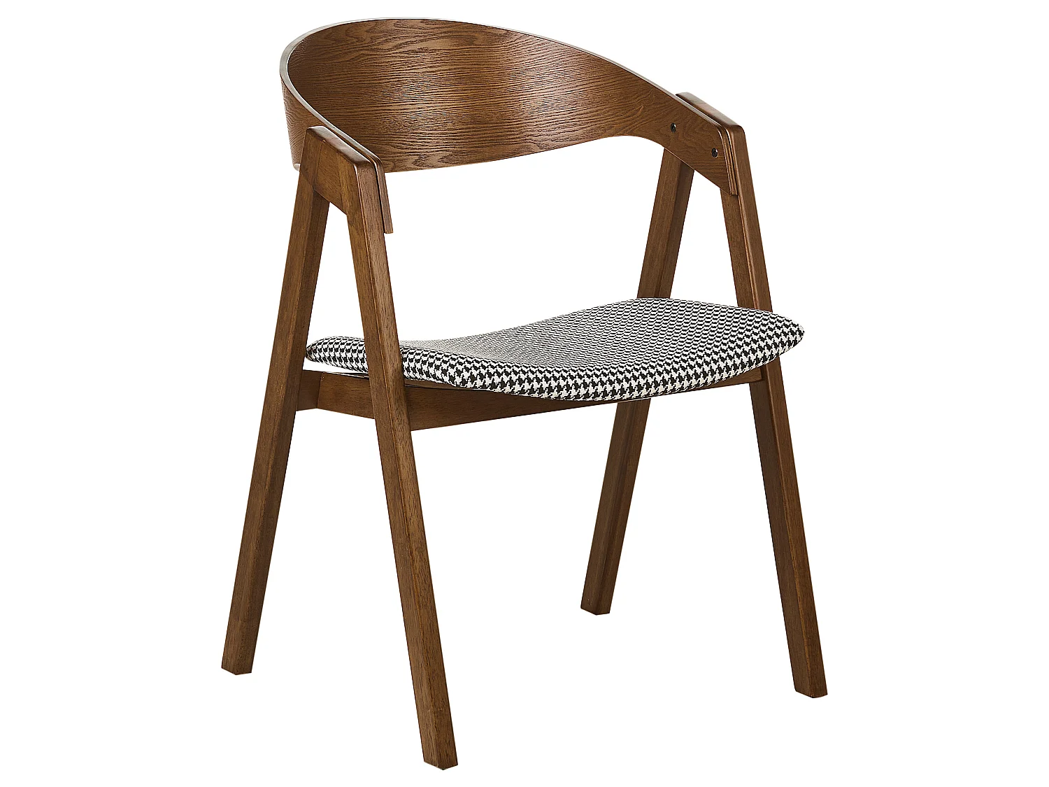 Lot de 2 chaises de salle à manger YUBA Bois Noir/blanc