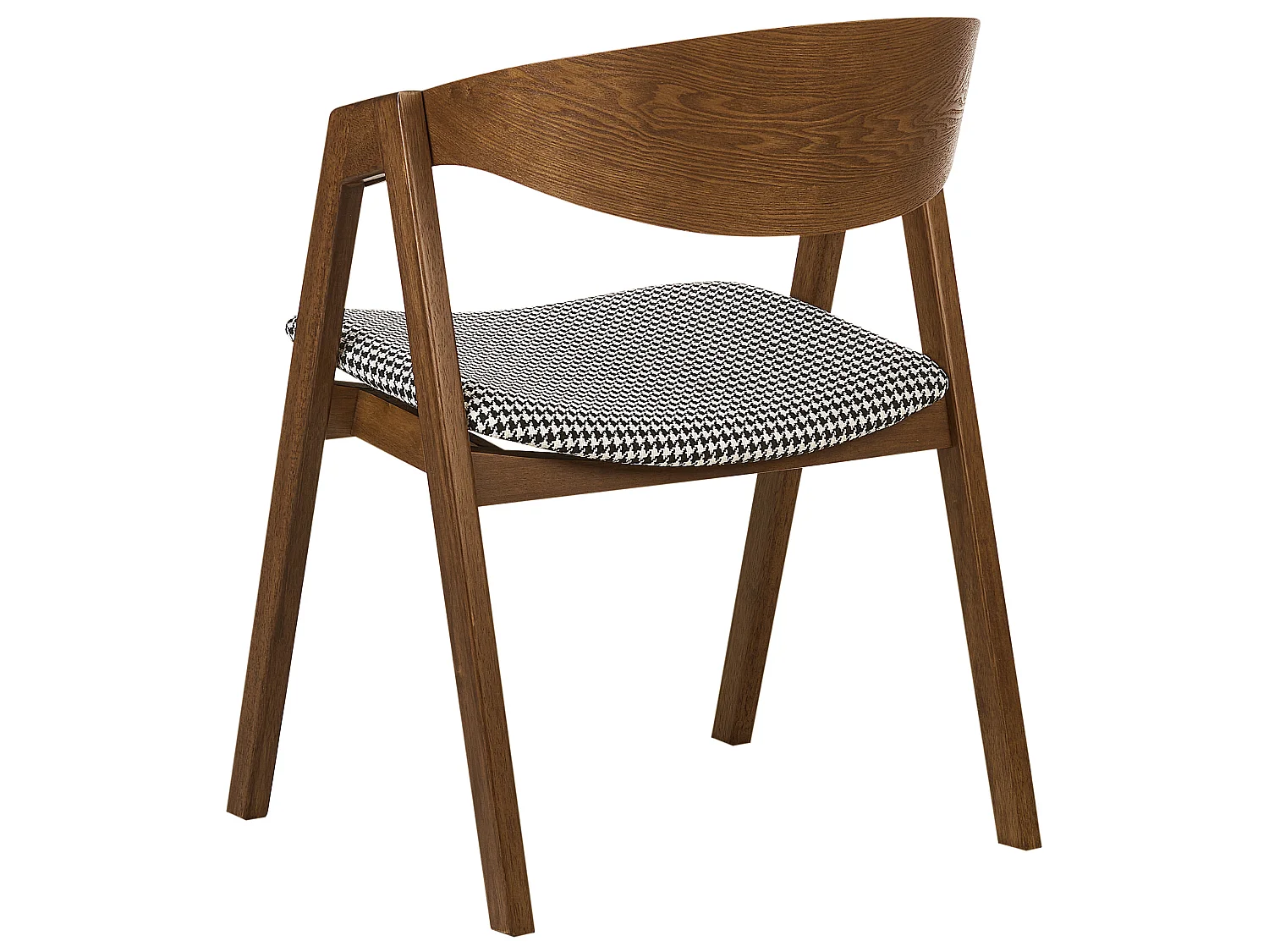 Lot de 2 chaises de salle à manger YUBA Bois Noir/blanc