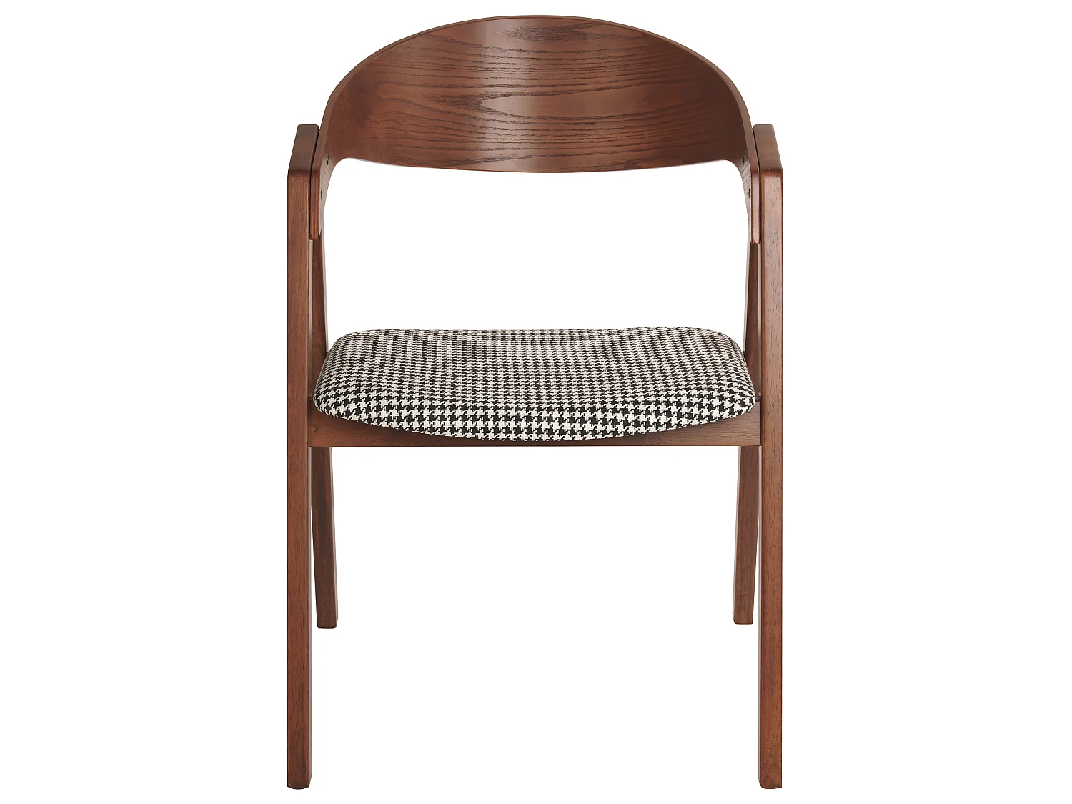 Set of 2 Dining Chairs YUBA Wood Black/ White