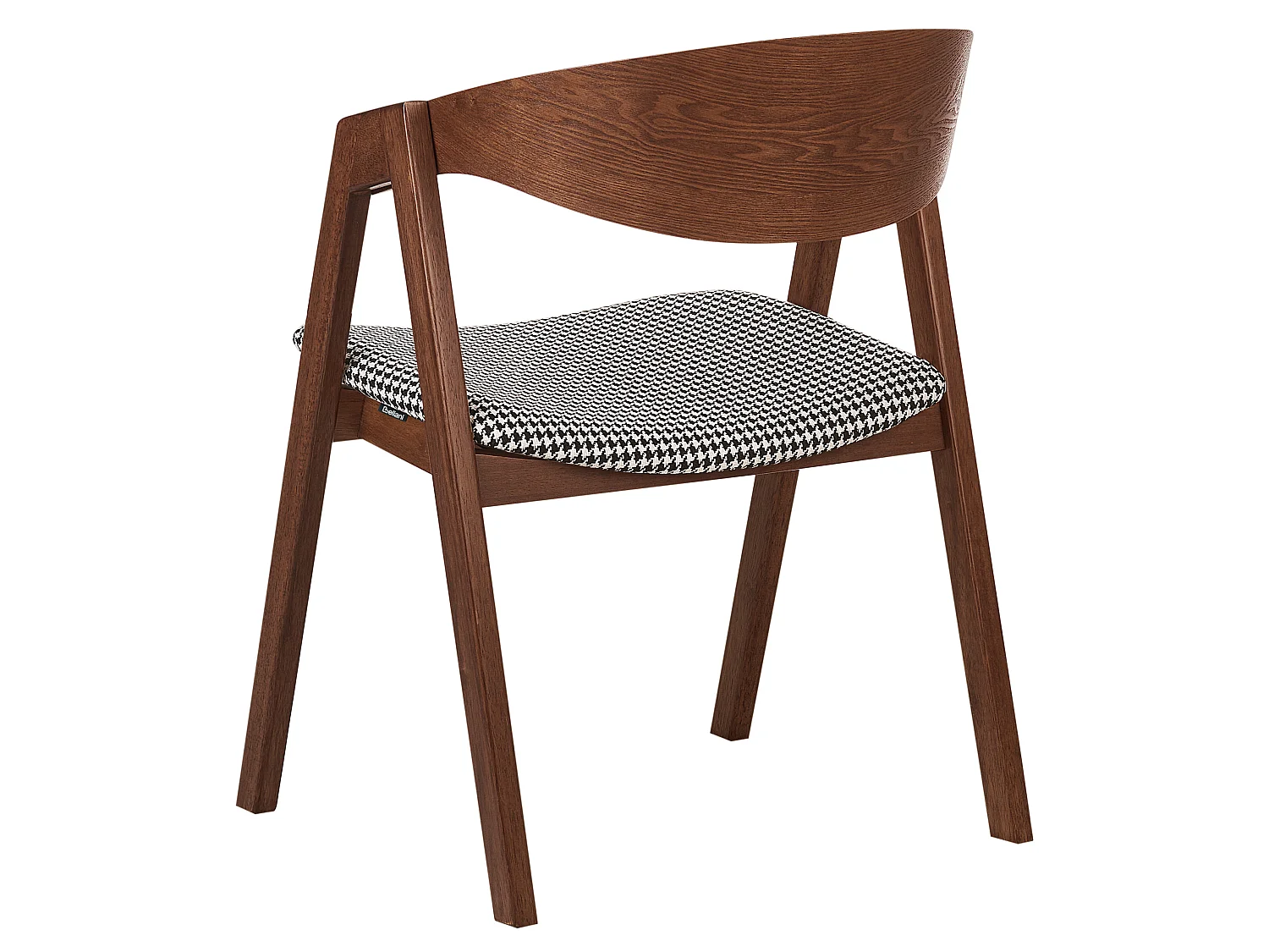 Set of 2 Dining Chairs YUBA Wood Black/ White