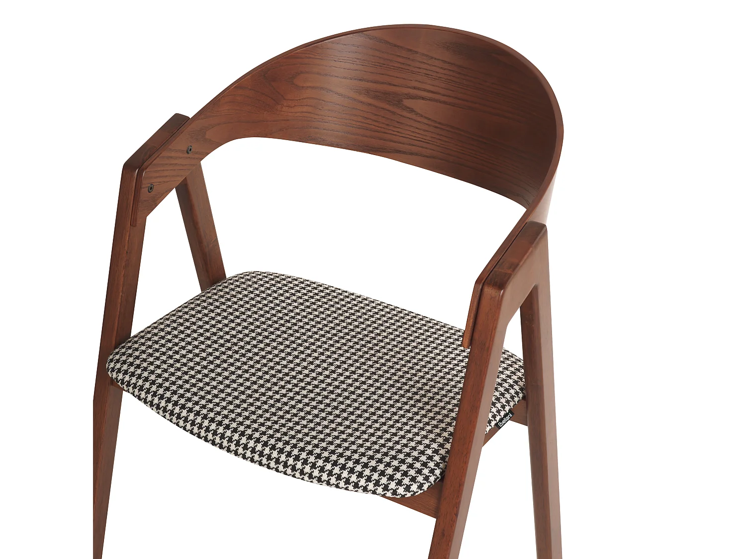 Set of 2 Dining Chairs YUBA Wood Black/ White