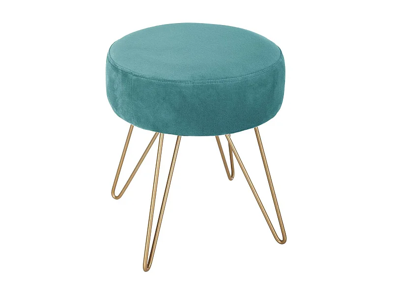 Tabouret Métal "Modern 1920" 40cm Vert