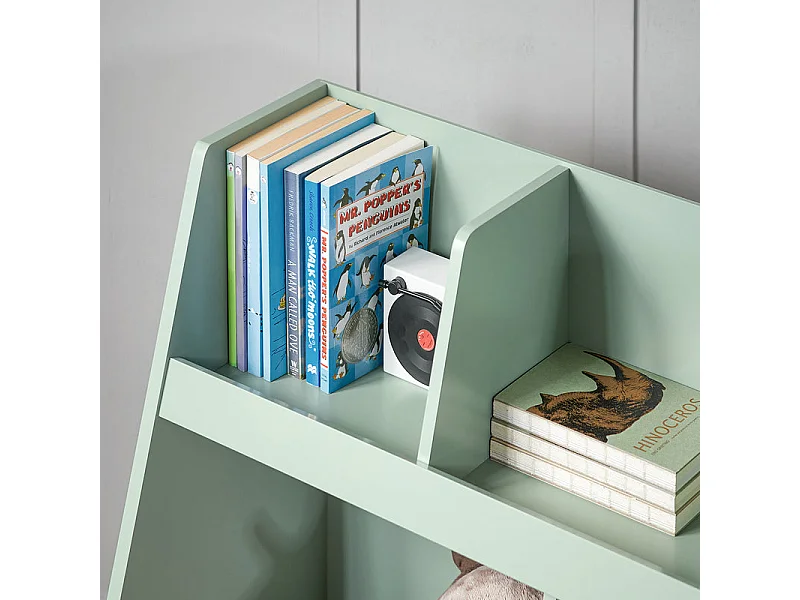SoBuy KMB19-GR Bibliothèque Enfant, Étagère à Livres, Meuble Rangement Enfant,   5 Compartiments Ouverts