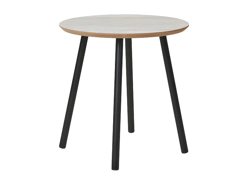 Aalst Bijzettafel Ø40cm beige travertin decor.