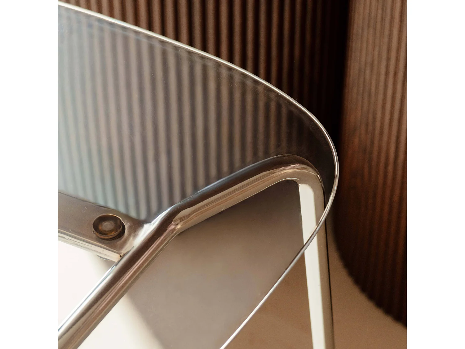 Lot de 2 chaises transparentes en acier et plastique