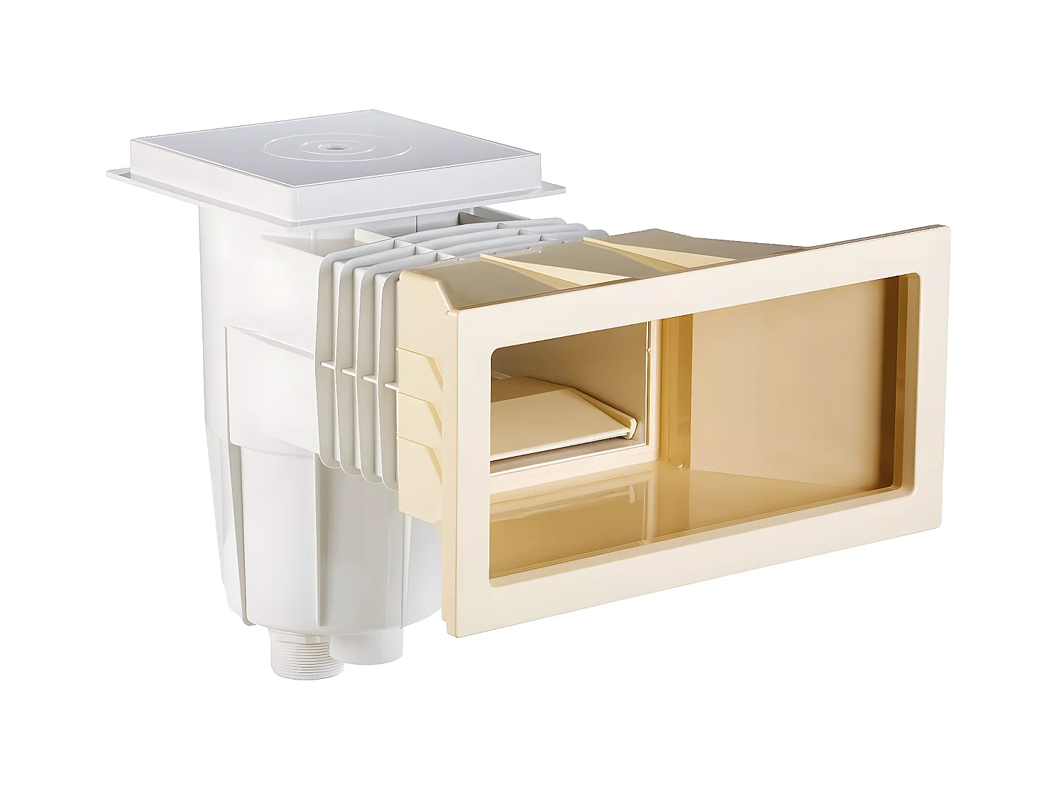 Skimmer standard 15 L "Parker" - Grande meurtrière - Beige