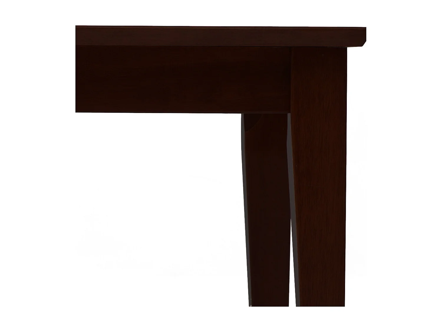 Mesa de Centro estilo contemporáneo 120x60x46 en maderas naturales color wengué oscuro