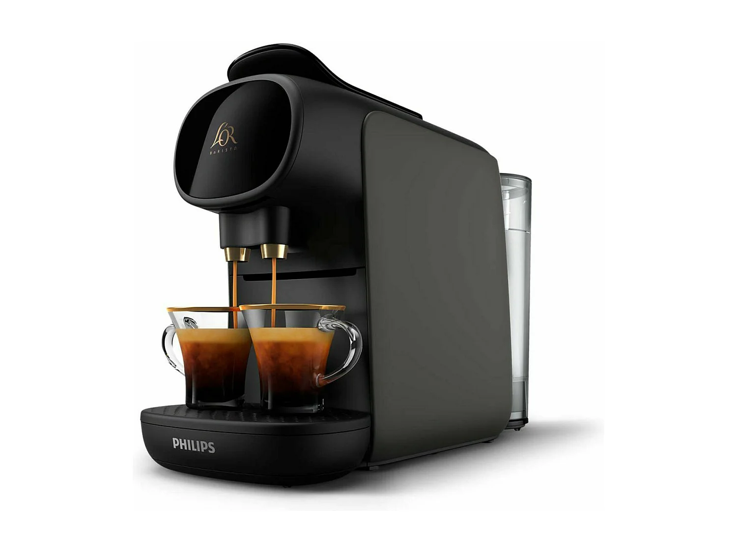 Cafetera de cápsulas L'OR Barista Sublime Philips 1450W 0,8L doble filtro negro