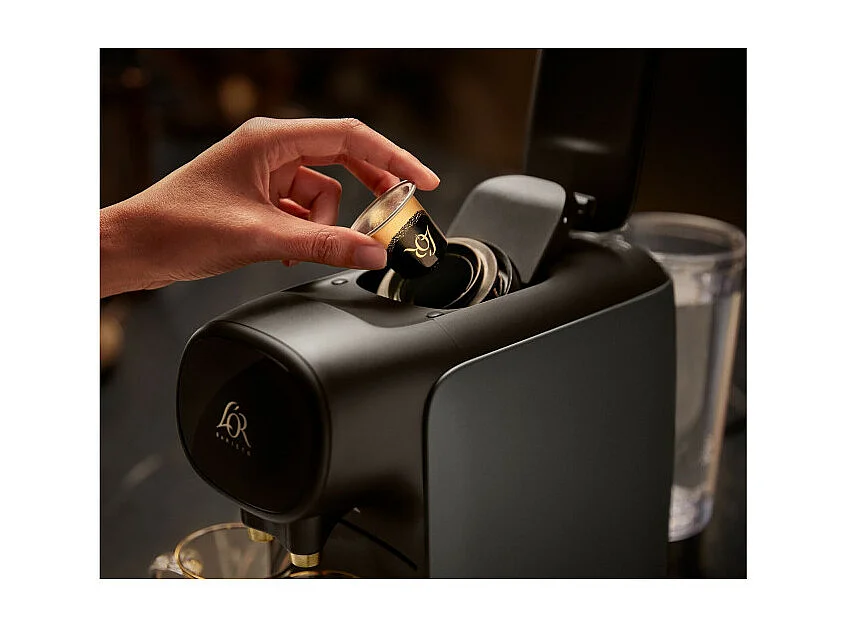 Cafetera de cápsulas L'OR Barista Sublime Philips 1450W 0,8L doble filtro negro