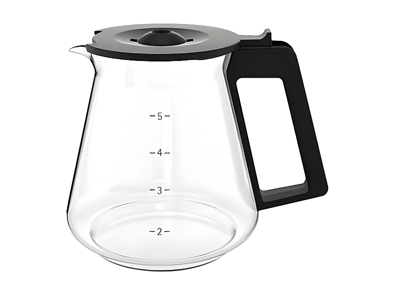 Jarra para cafeteira de filtro 5 xícaras preta e inox - Aroma KitchenMinis