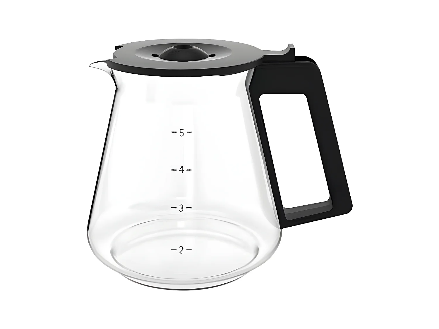 Verseuse pour cafetière filtre 5 tasses Noire & Inox - Aroma KitchenMinis