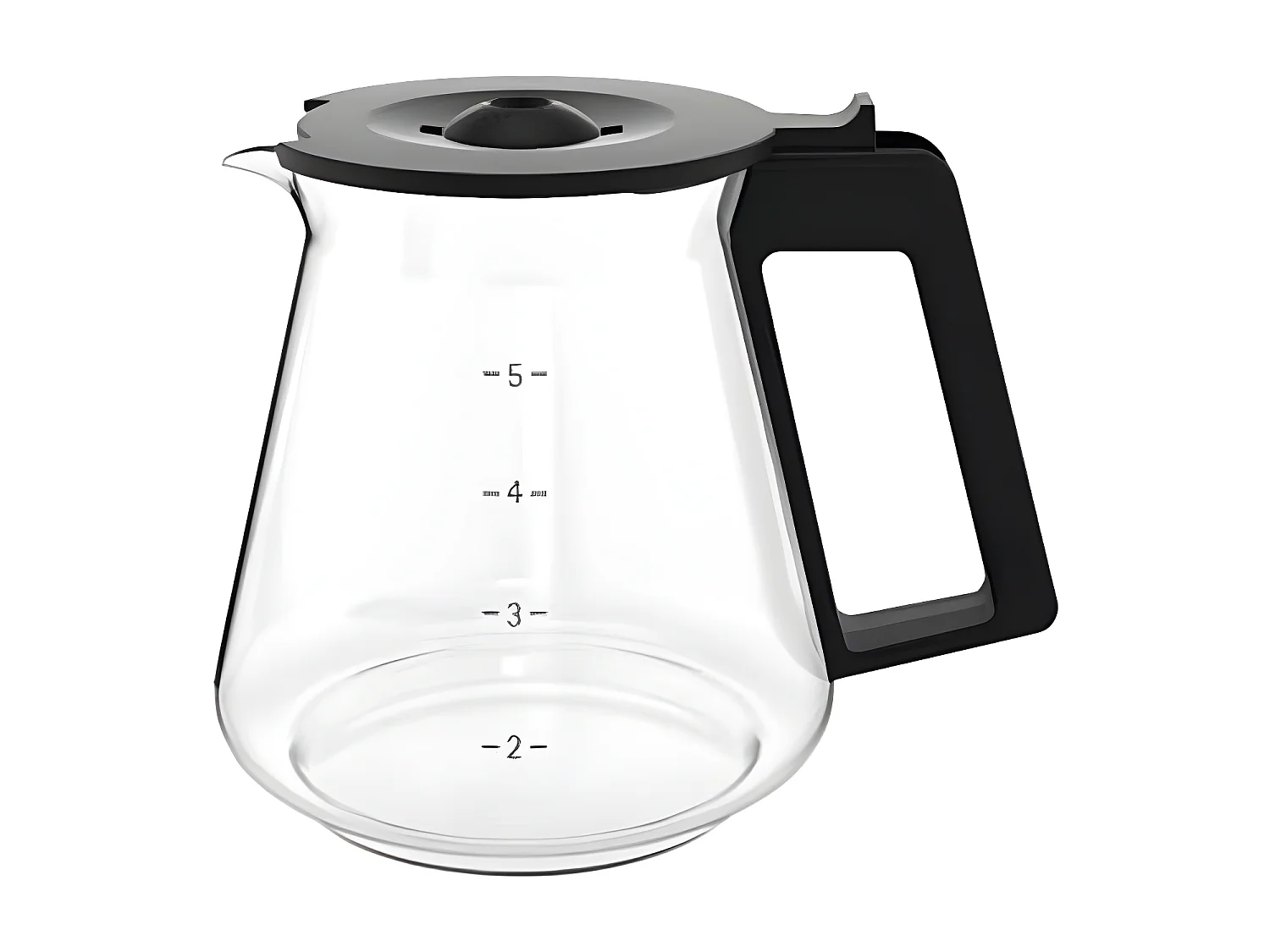 Verseuse pour cafetière filtre 5 tasses Noire & Inox - Aroma KitchenMinis