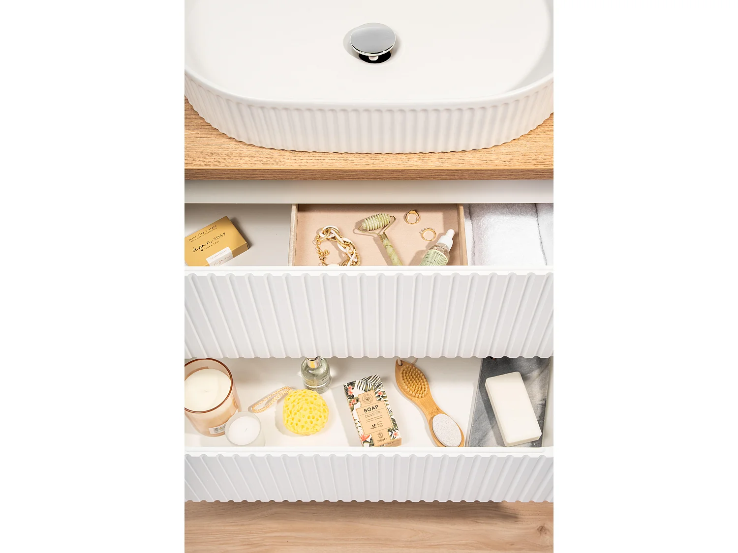 Armário Sob Lavatórios NOVA CUW80 2D 80x39x57 Branco