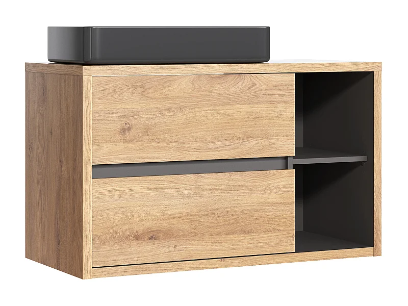 Kast Onder Wastafels DEVON CUW100 2D 100x46x60 Beige