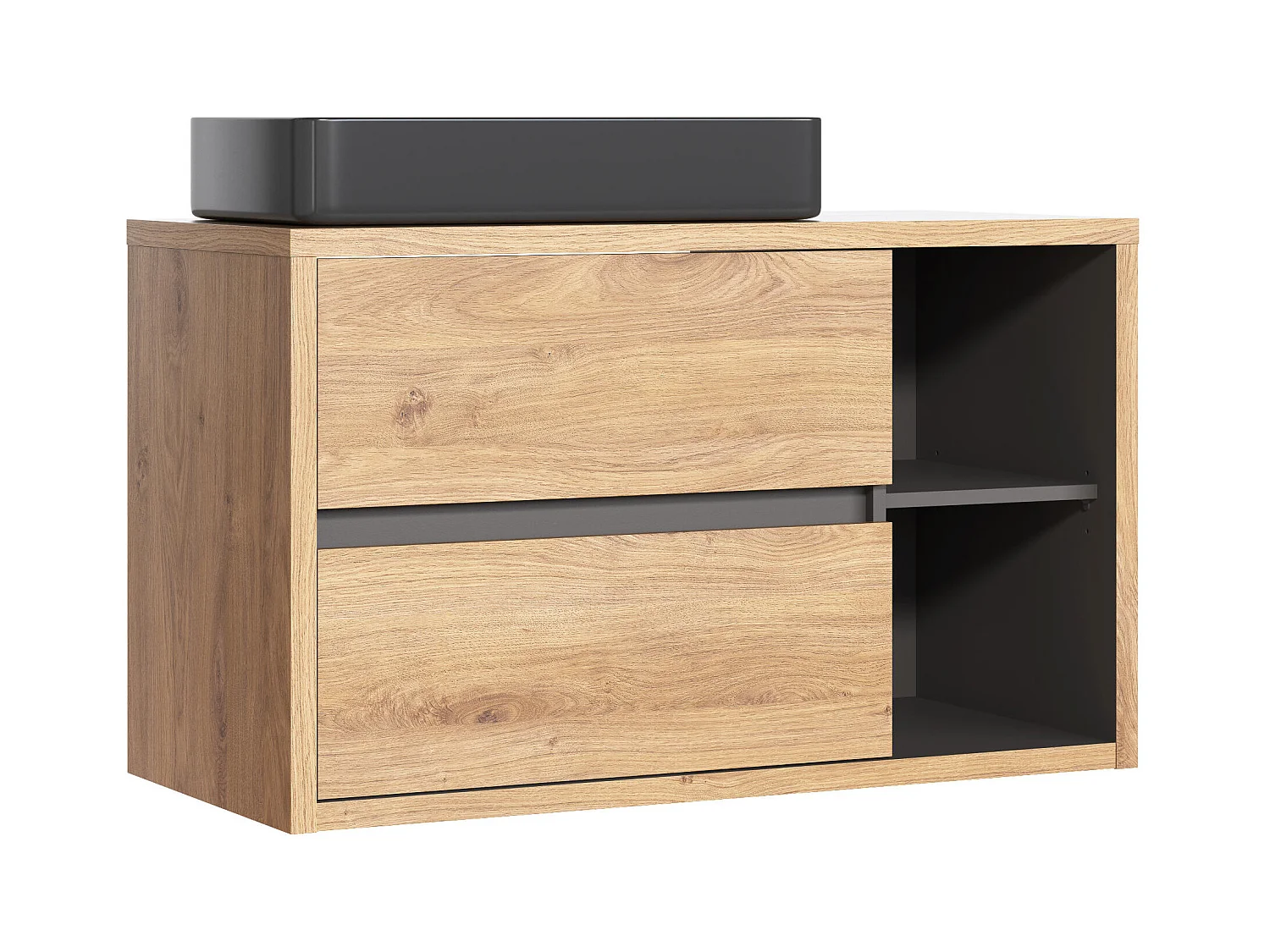 Kast Onder Wastafels DEVON CUW100 2D 100x46x60 Beige