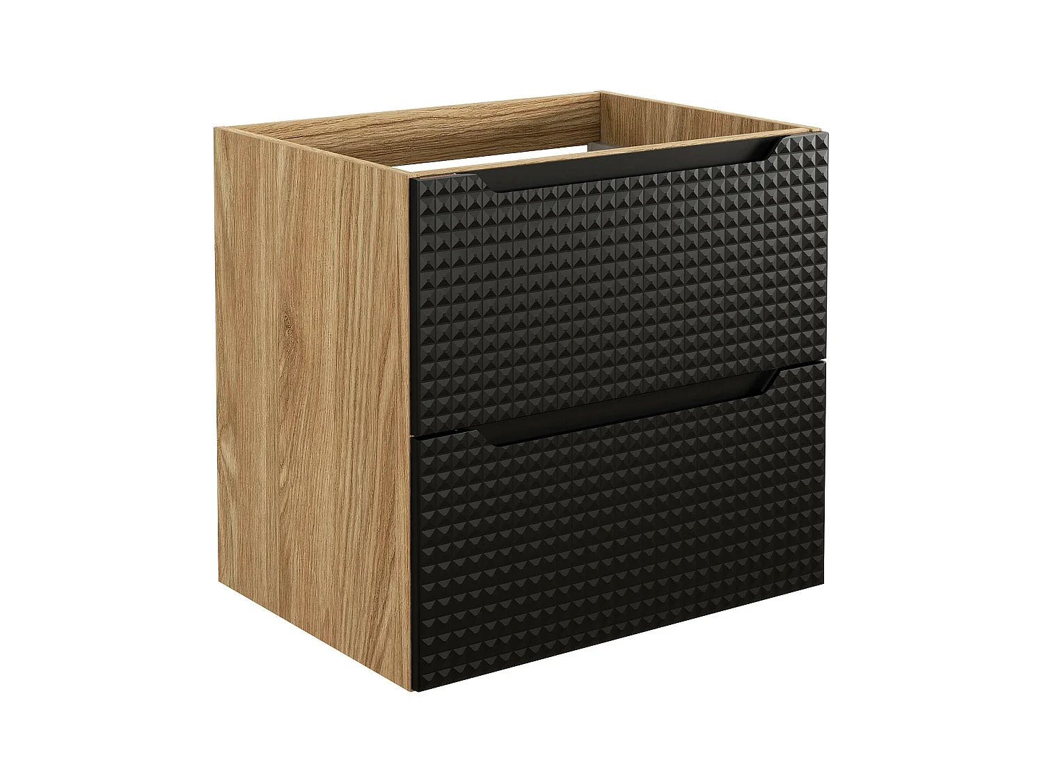 Armoire Sous Lavabos LUXOR CUW60 2D 60x46x57 Noir