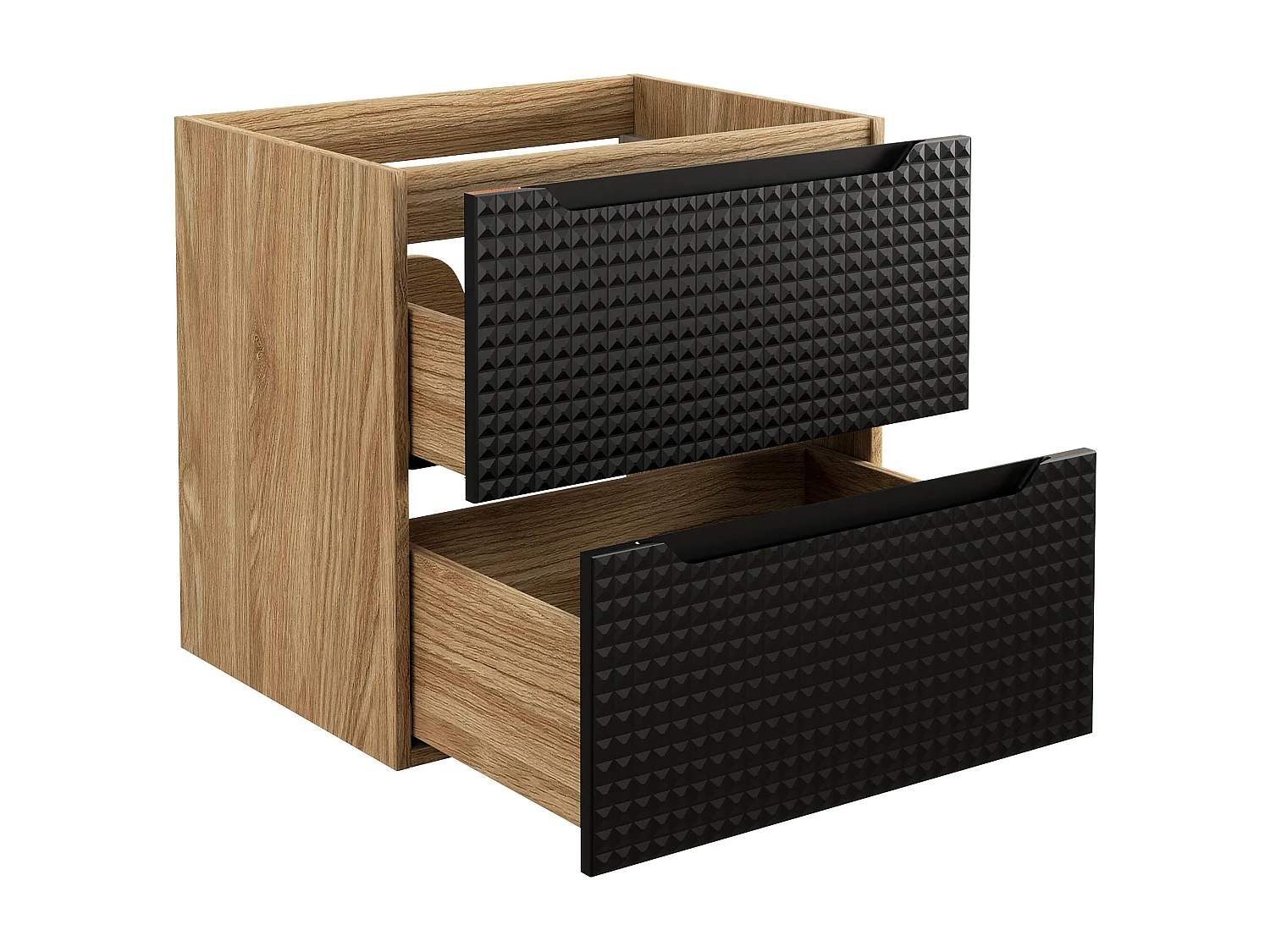 Armoire Sous Lavabos LUXOR CUW60 2D 60x46x57 Noir