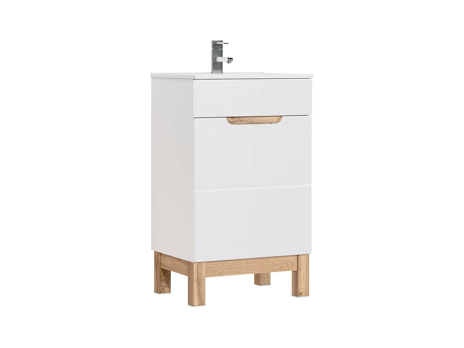Armoire Sous Lavabos BALI CUW40 1D 40x41x84 Blanc