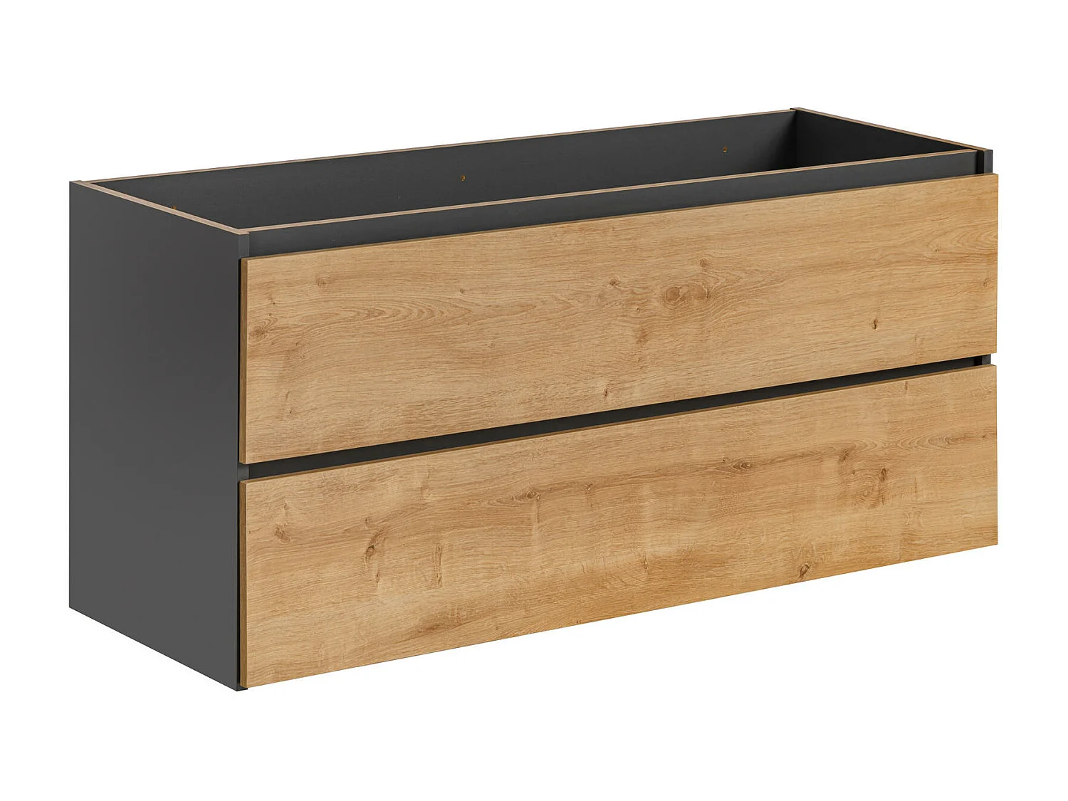 Armário Sob Lavatórios MONAKO CUW120 2D 120x46x57 Cinzaescuro