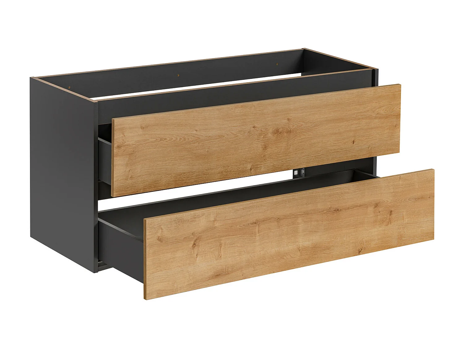 Armário Sob Lavatórios MONAKO CUW120 2D 120x46x57 Cinzaescuro