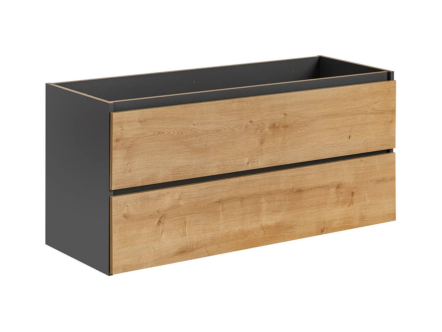 Kast Onder Wastafels MONAKO CUW120 2D 120x46x57 Donkergrijs