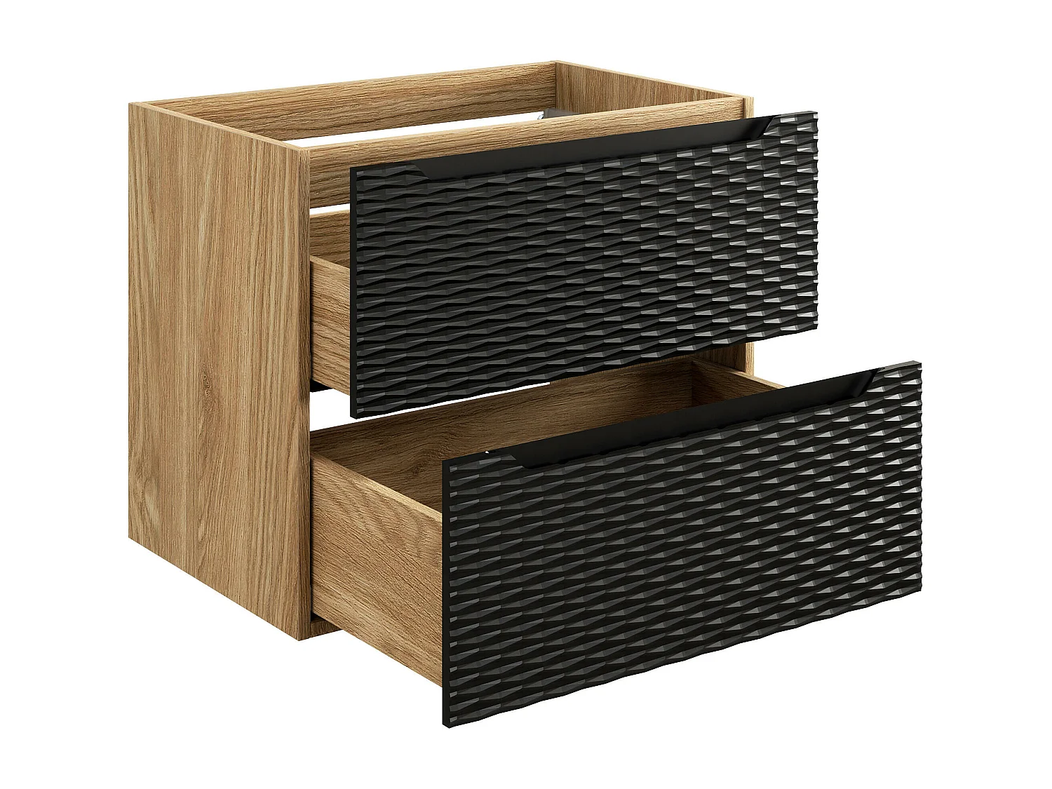 Armário Sob Lavatórios OCEAN CUW70 2D 70x46x57 Preto