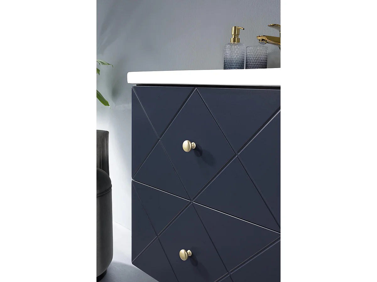 Armoire Sous Lavabos ELEGANCE CUW120 2D 120x46x61 Bleu