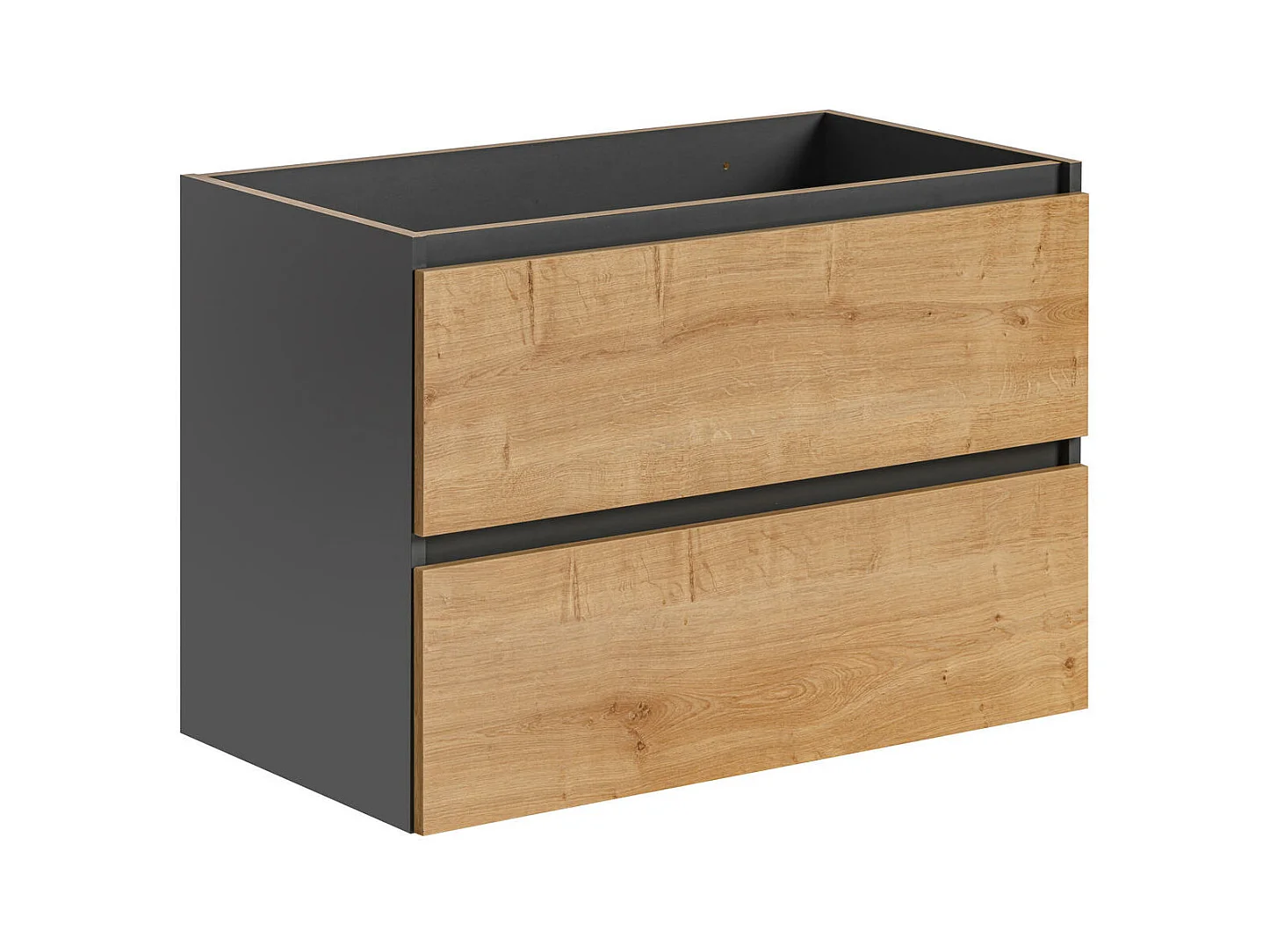 Kast Onder Wastafels MONAKO CUW80 2D 80x46x57 Donkergrijs