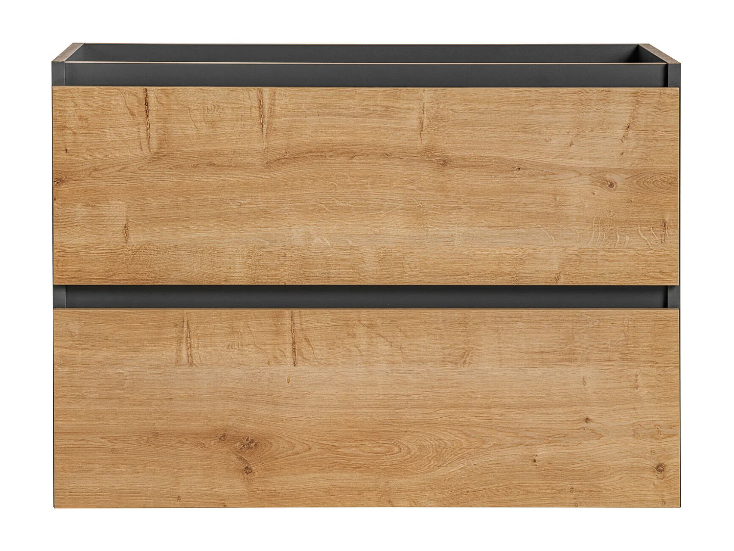 Armário Sob Lavatórios MONAKO CUW80 2D 80x46x57 Cinzaescuro