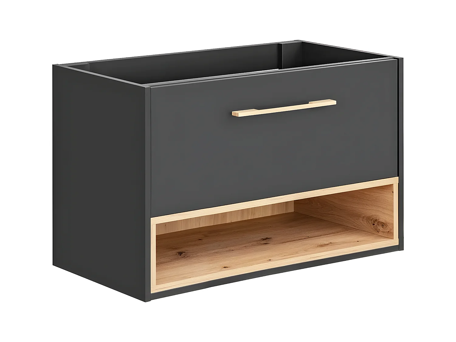 Kast Onder Wastafels BORNEO CUW100 1D 100x46x57 Donkergrijs