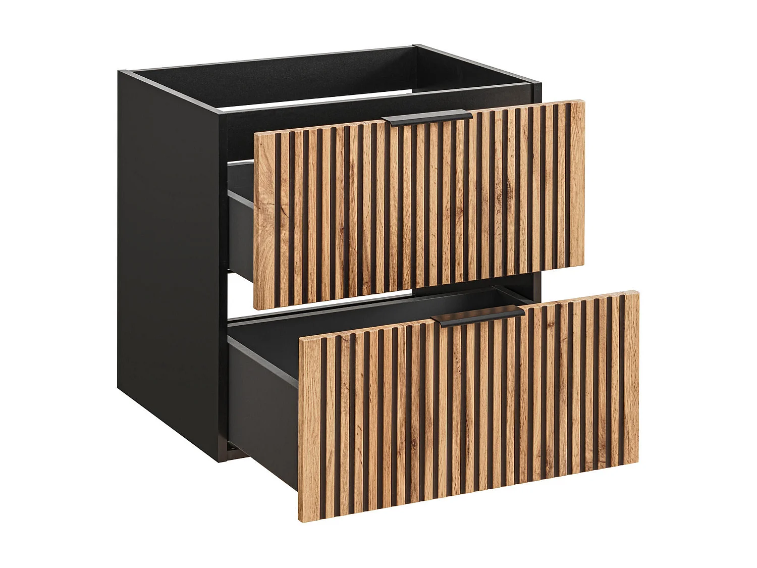 Armoire Sous Lavabos XILO CUW60 2D 60x46x57 Grisfoncé