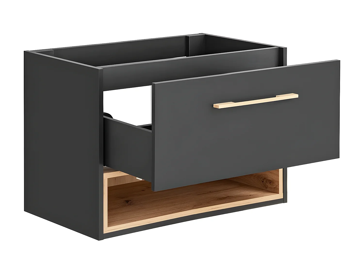 Kast Onder Wastafels BORNEO CUW80 1D 80x46x57 Zwart