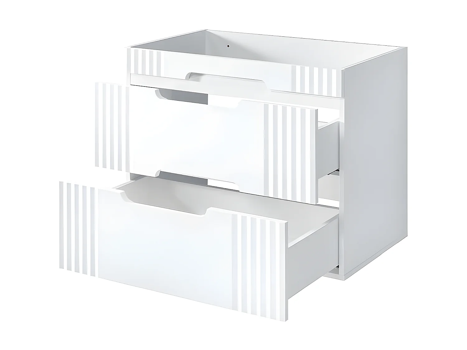 Kast Onder Wastafels FIJI CUW80 2D 80x46x62 Wit