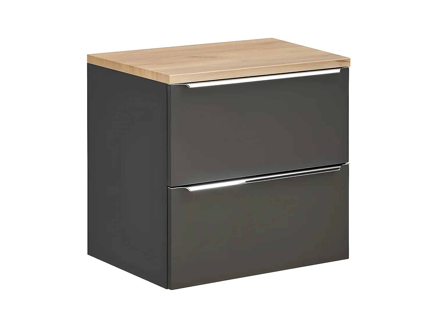 Armoire Sous Lavabos CAPRI CUW60 2D 60x46x57 Noir