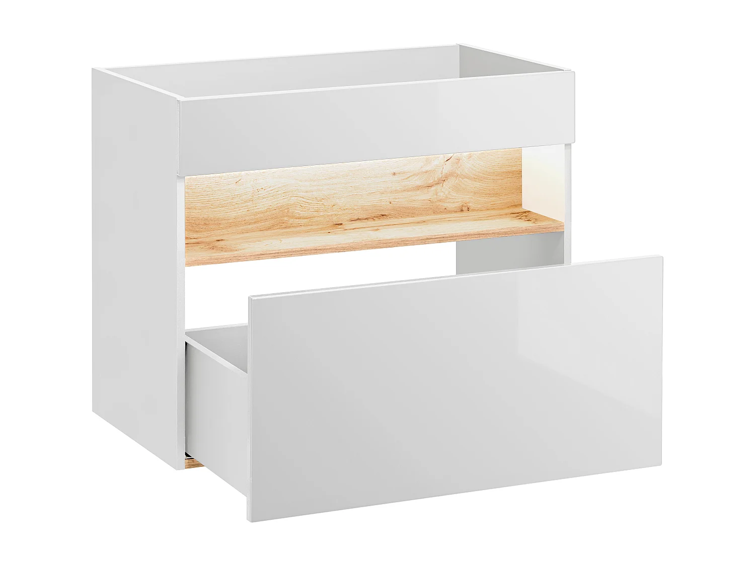 Armoire Sous Lavabos BAHAMA CUW80 1D 80x46x68 Blanc