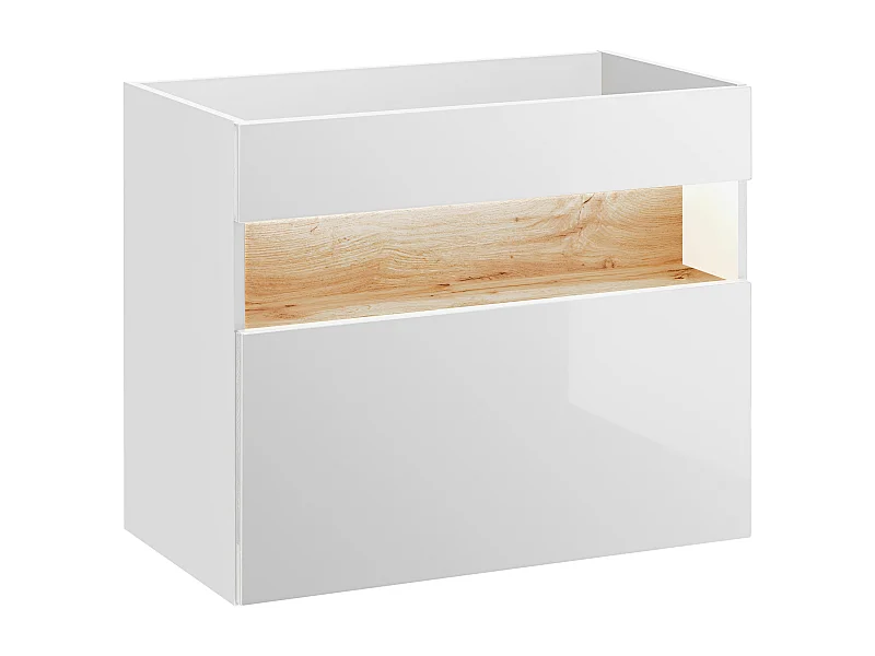 Armoire Sous Lavabos BAHAMA CUW80 1D 80x46x68 Blanc