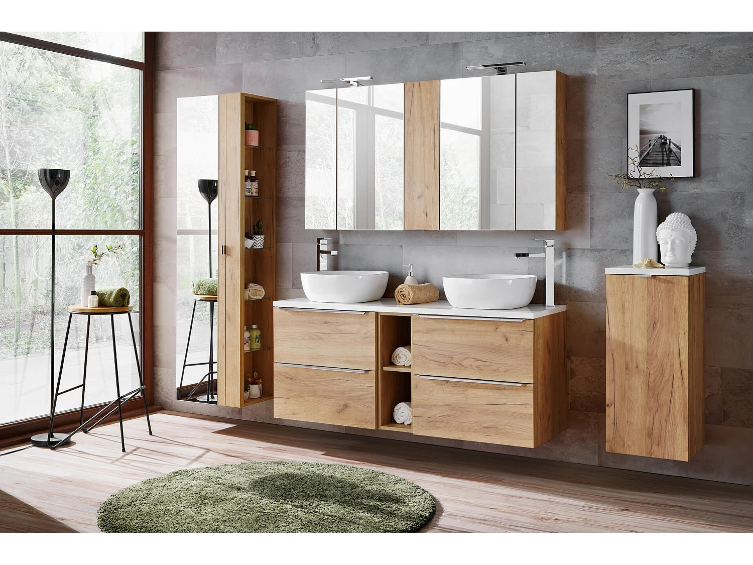 Kast Onder Wastafels CAPRI CUW60 2D 60x46x57 Beige