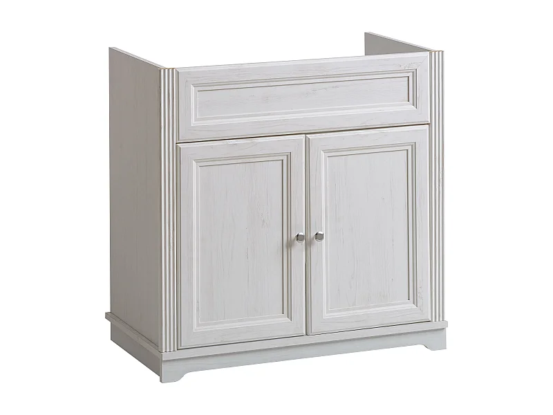 Armoire Sous Lavabos PALACE CUW80 2D 80x46x79 Blanc