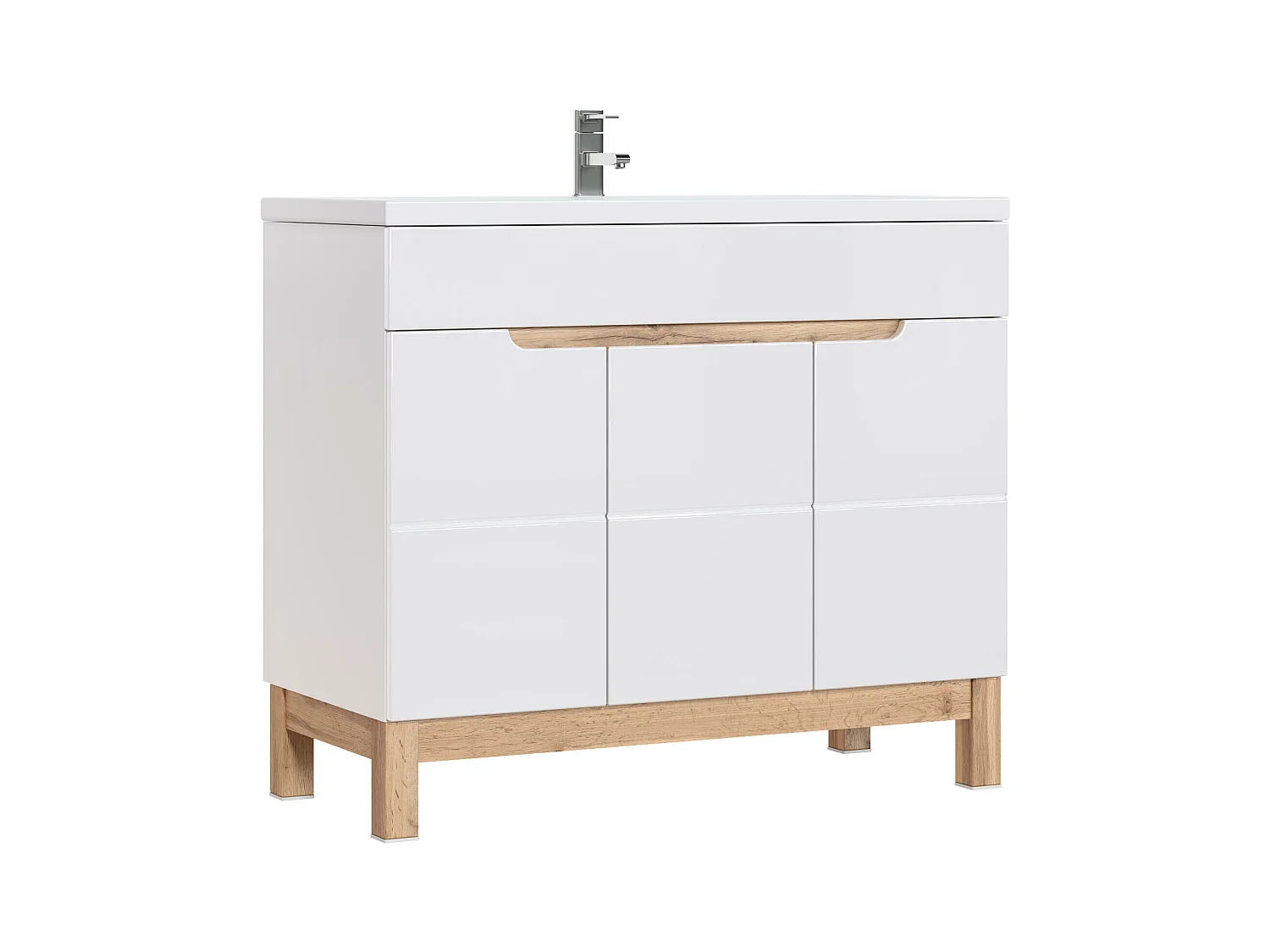 Kast Onder Wastafels BALI CUW100 3D 100x46x84 Wit