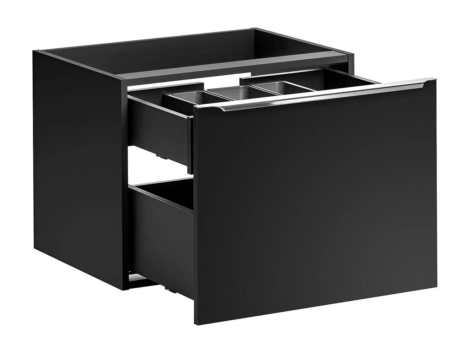 Kast Onder Wastafels SANTA FE CUW60 2D 60x46x46 Zwart