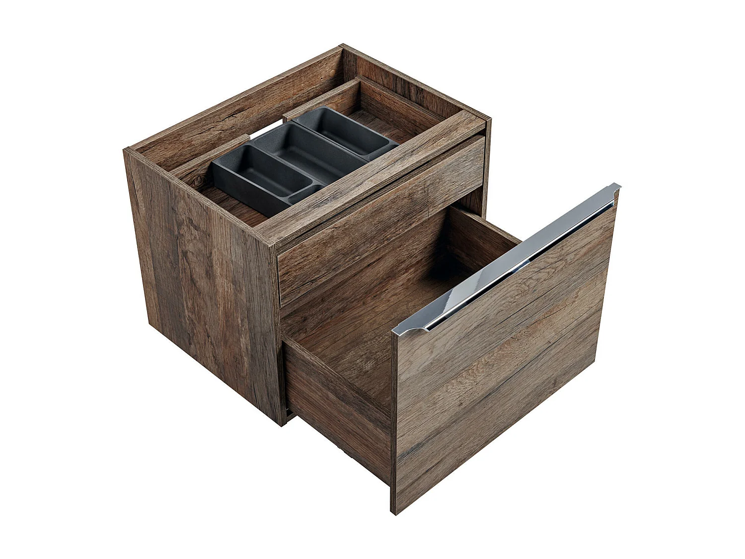 Armoire Sous Lavabos SANTA FE CUW60 2D 60x46x46 Clair naturel