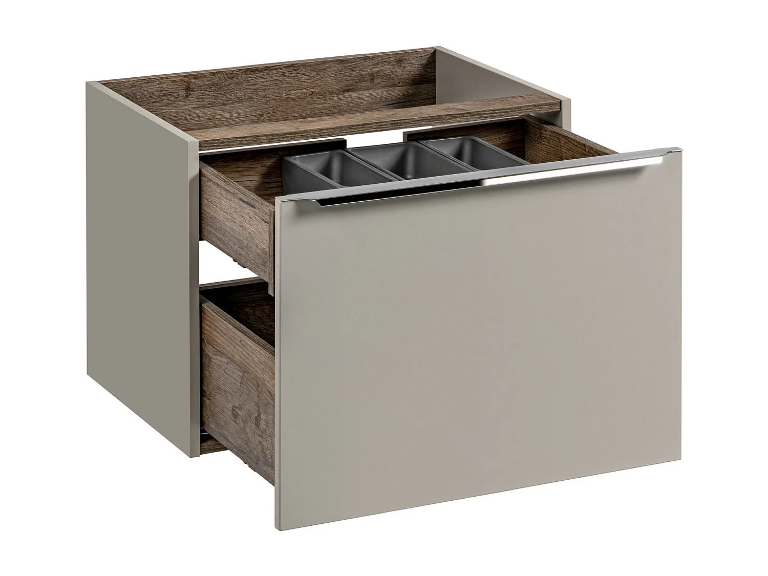 Kast Onder Wastafels SANTA FE CUW60 2D 60x46x46 Grijs