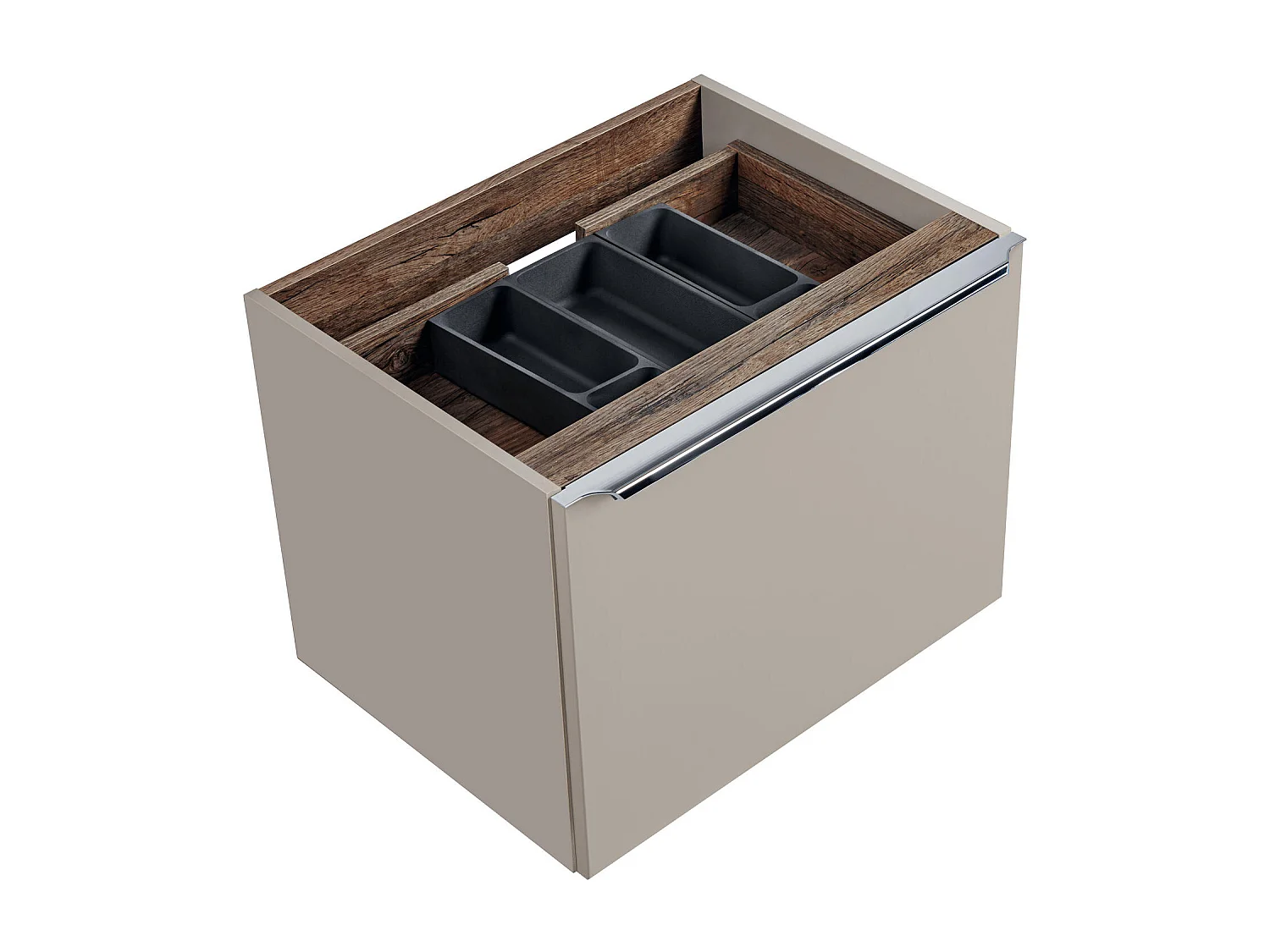 Armoire Sous Lavabos SANTA FE CUW60 2D 60x46x46 Gris