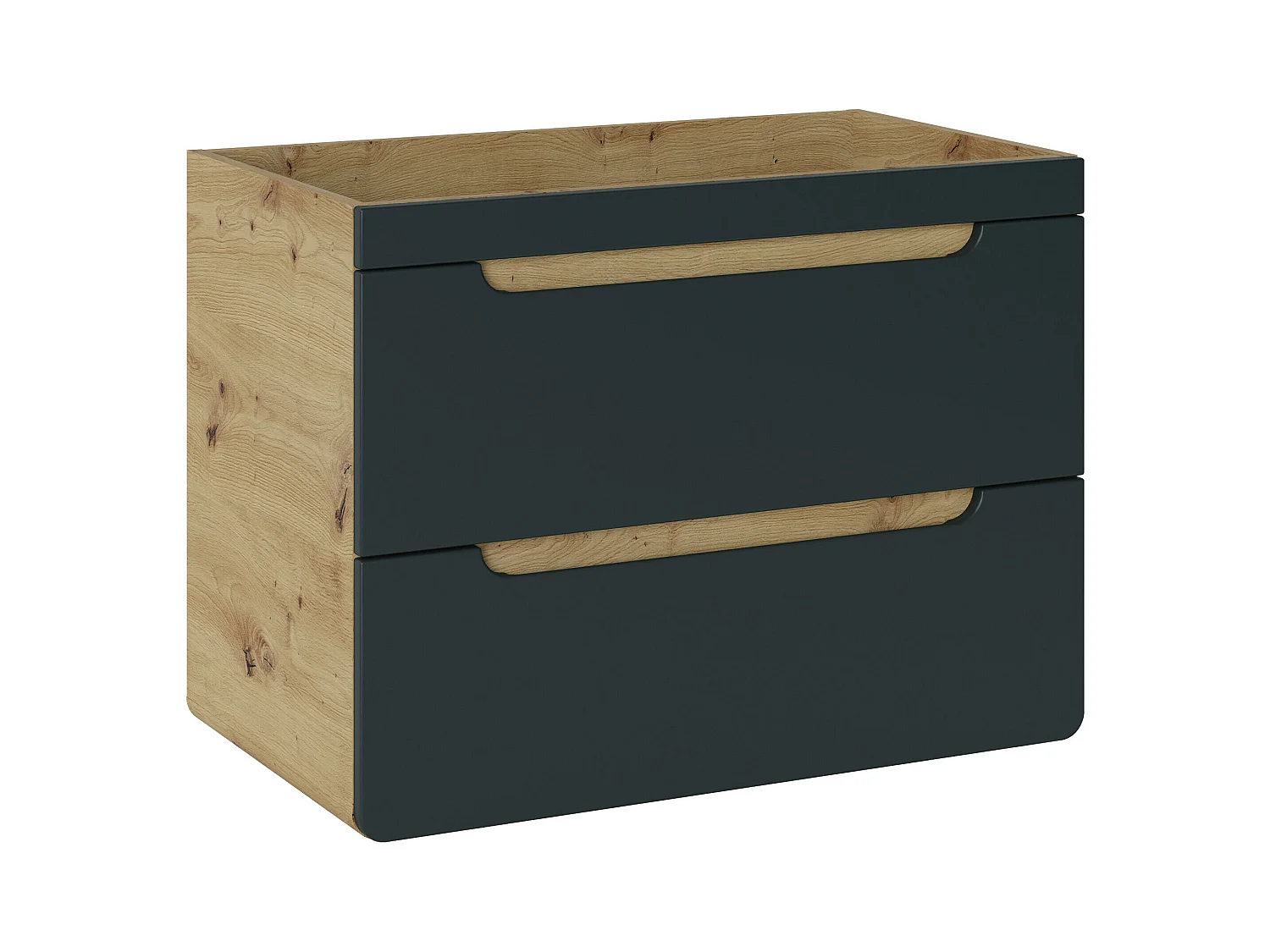 Kast Onder Wastafels ARUBA CUW80 2D 80x46x59 Donkergrijs