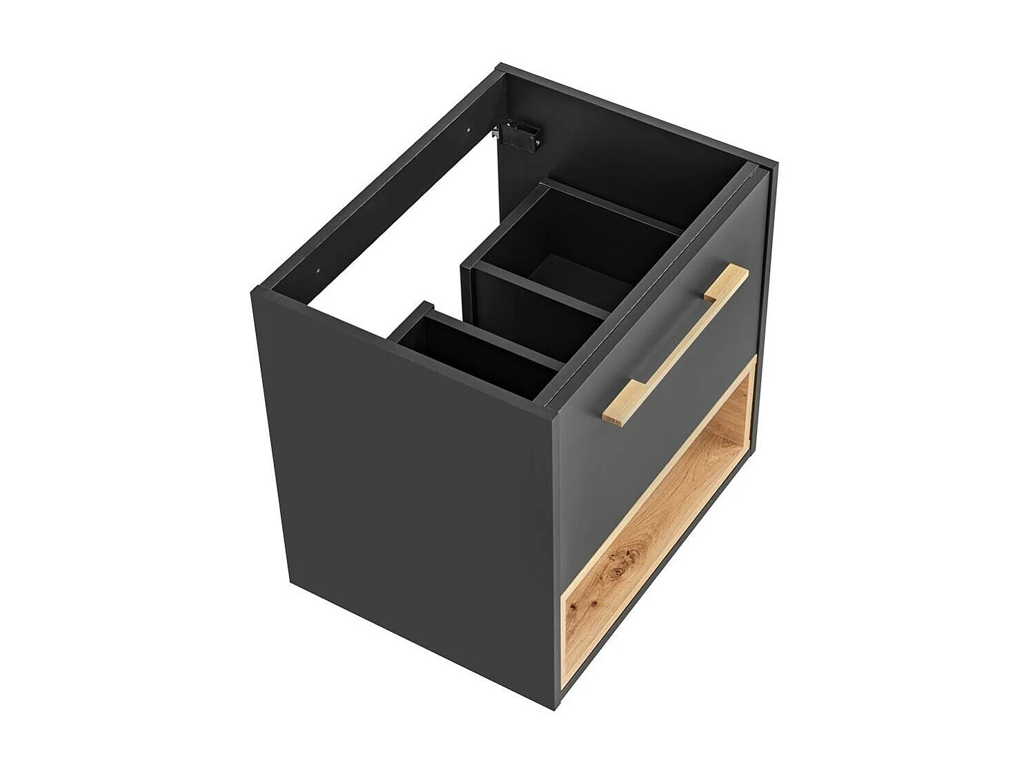 Armário Sob Lavatórios BORNEO CUW60 1D 60x46x57 Cinzaescuro