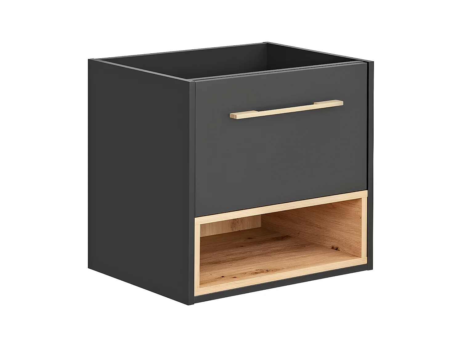 Kast Onder Wastafels BORNEO CUW60 1D 60x46x57 Donkergrijs