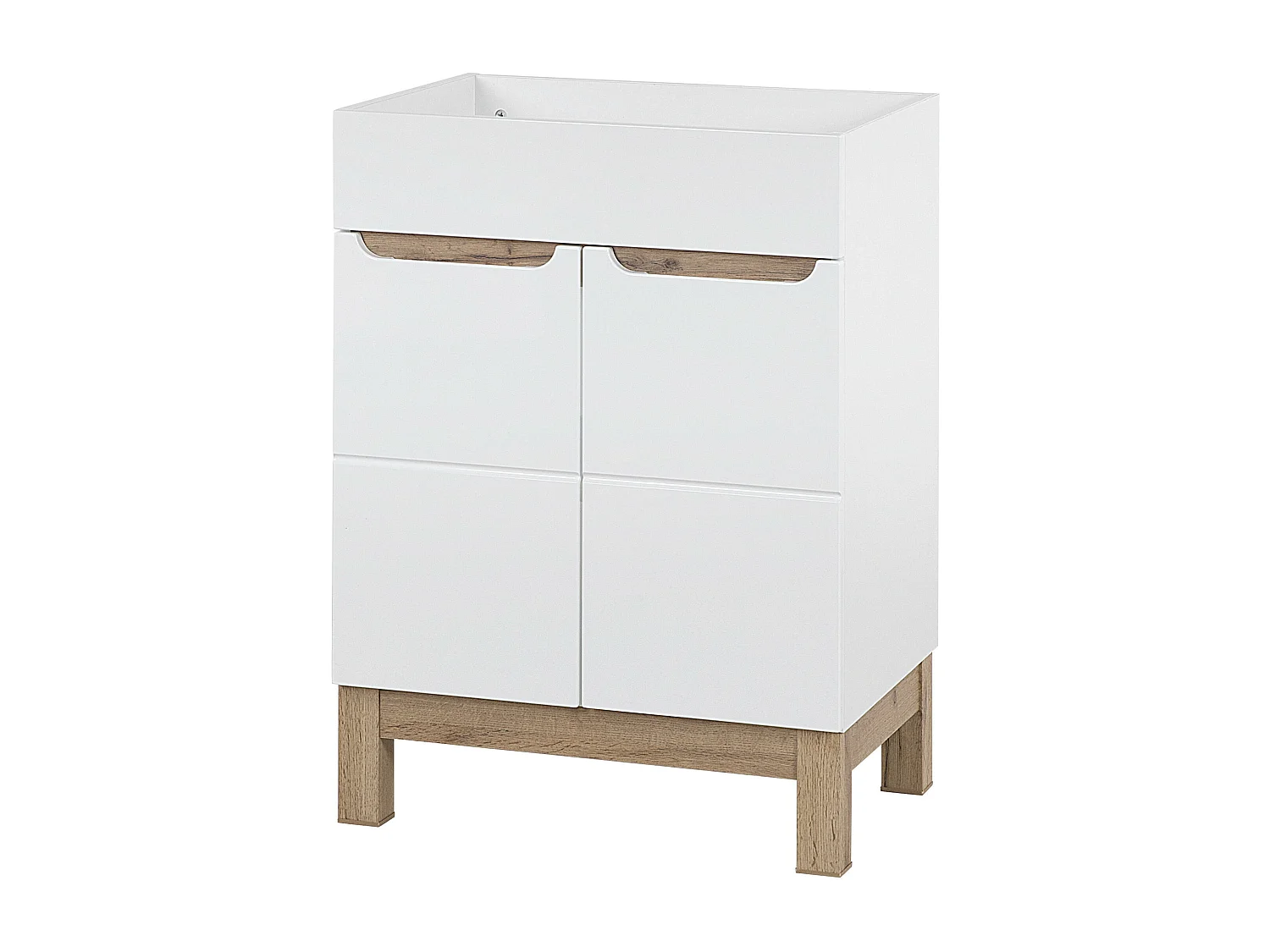 Armário Sob Lavatórios BALI CUW60 2D 60x46x84 Branco