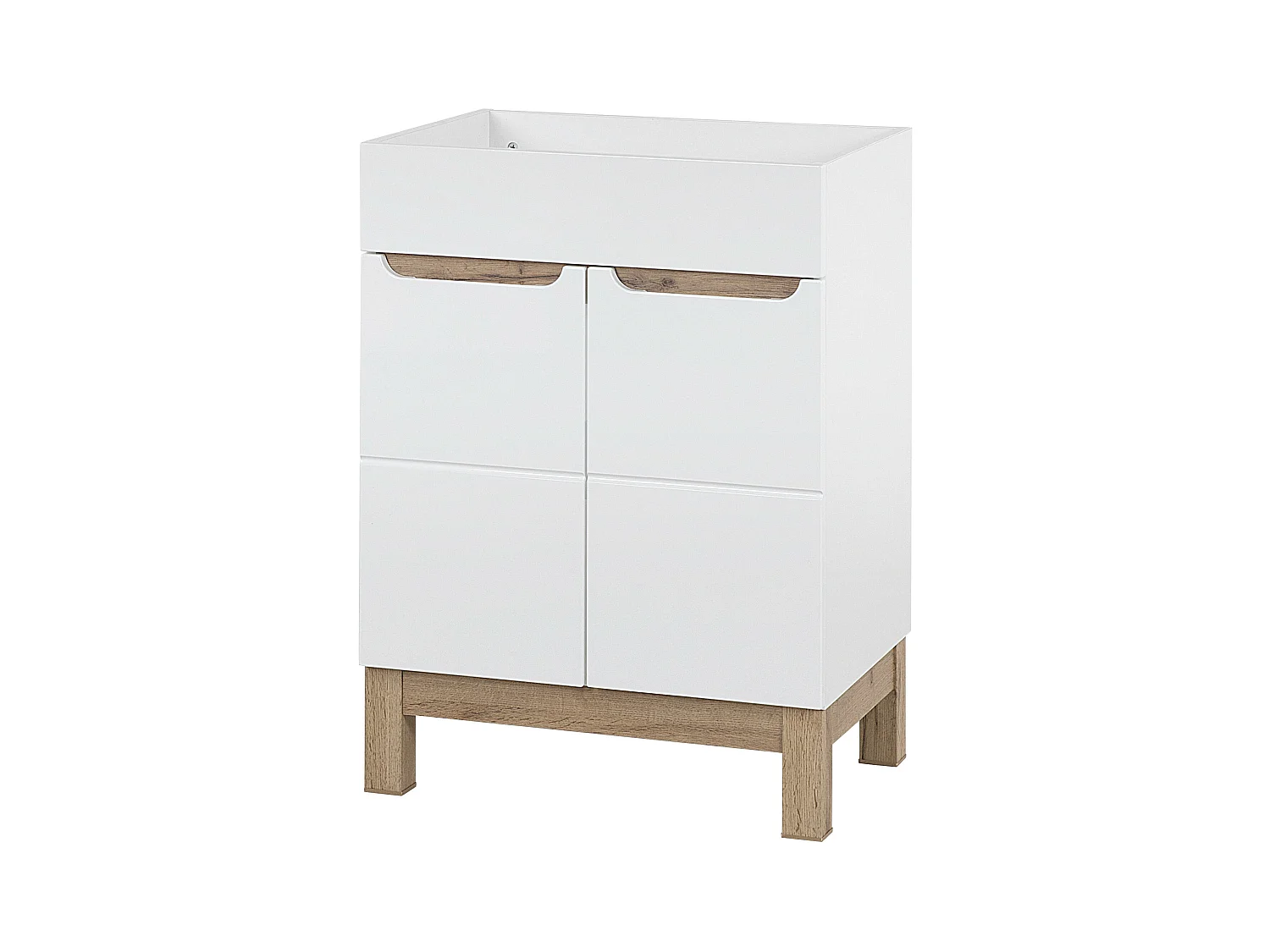 Armoire Sous Lavabos BALI CUW60 2D 60x46x84 Blanc
