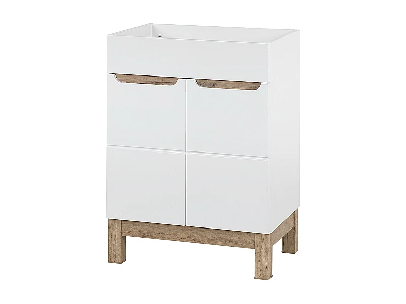Armoire Sous Lavabos BALI CUW60 2D 60x46x84 Blanc