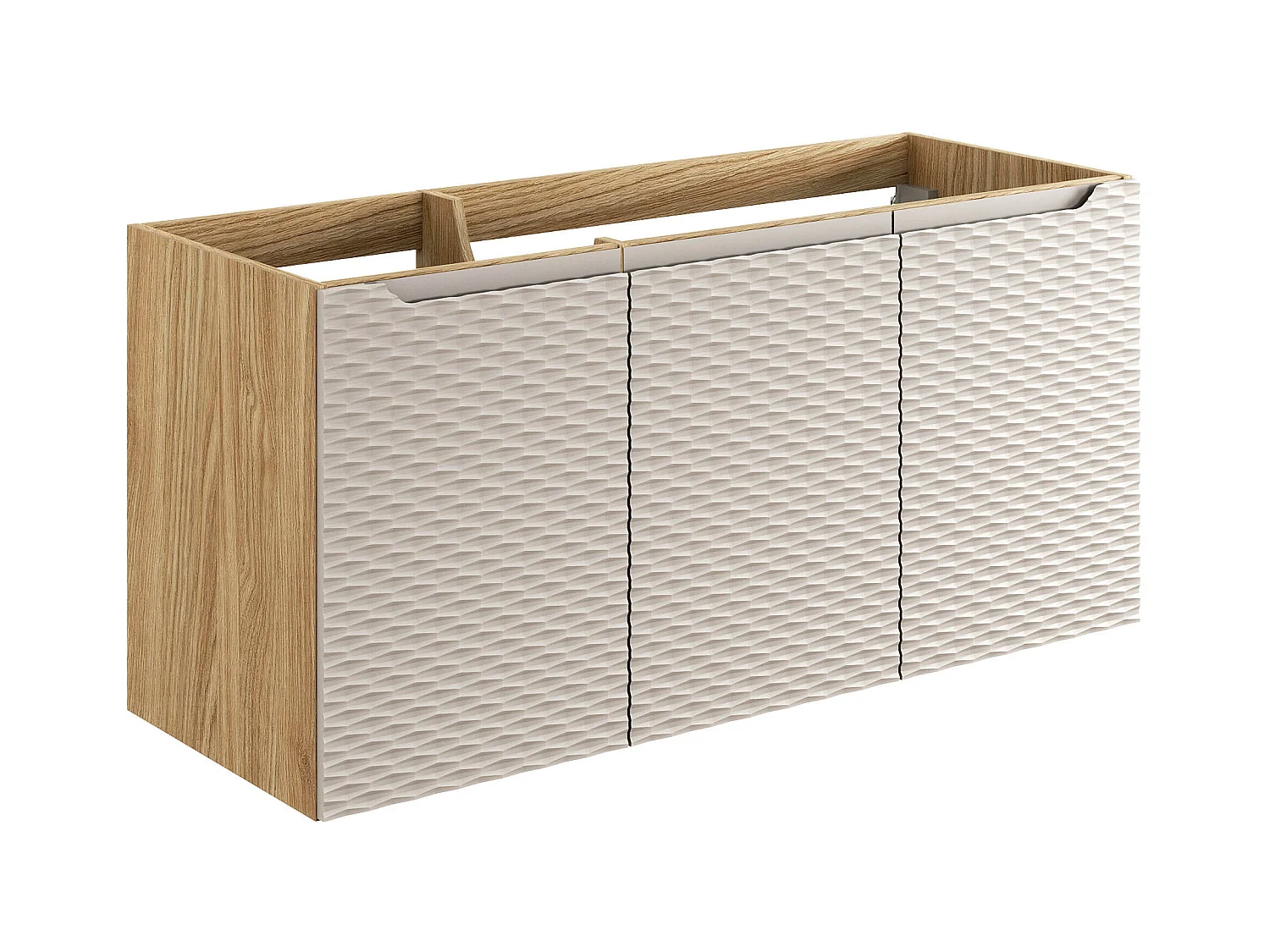 Armoire Sous Lavabos OCEAN CUW120 3D 120x46x57 Clair naturel